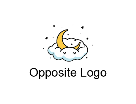 nursery furniture logo showing the moon and cloud napping