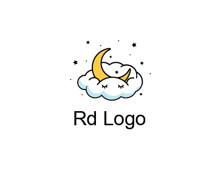 nursery furniture logo showing the moon and cloud napping