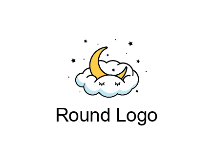 nursery furniture logo showing the moon and cloud napping