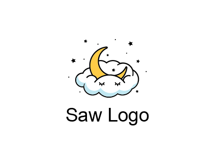 nursery furniture logo showing the moon and cloud napping