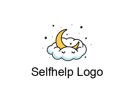 nursery furniture logo showing the moon and cloud napping
