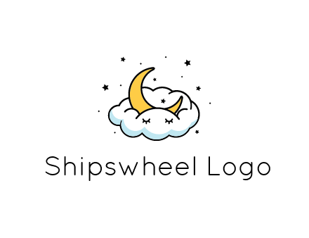 nursery furniture logo showing the moon and cloud napping