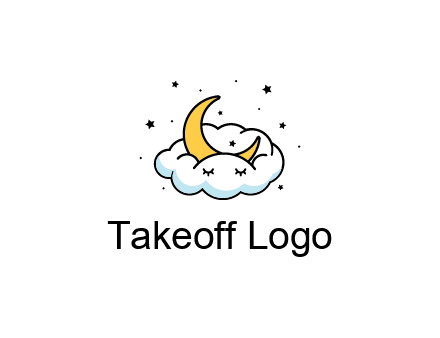 nursery furniture logo showing the moon and cloud napping