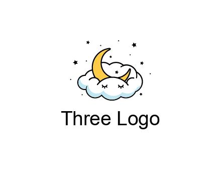nursery furniture logo showing the moon and cloud napping