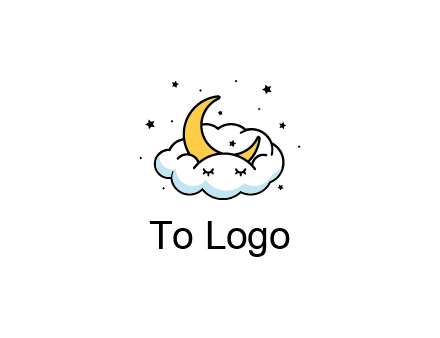 nursery furniture logo showing the moon and cloud napping
