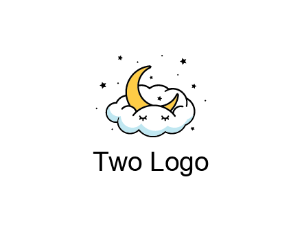 nursery furniture logo showing the moon and cloud napping