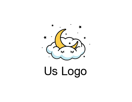 nursery furniture logo showing the moon and cloud napping