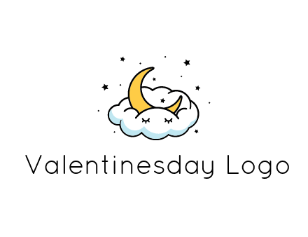 nursery furniture logo showing the moon and cloud napping
