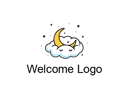nursery furniture logo showing the moon and cloud napping