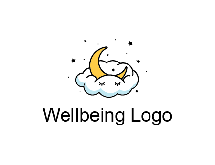 nursery furniture logo showing the moon and cloud napping