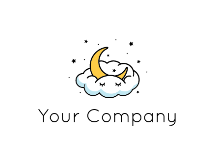nursery furniture logo showing the moon and cloud napping