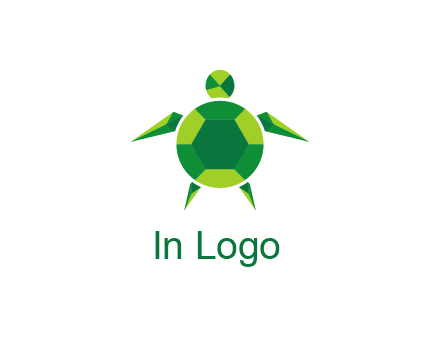 gems and jewels placed in the shape of a turtle