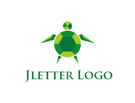 gems and jewels placed in the shape of a turtle