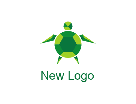 gems and jewels placed in the shape of a turtle