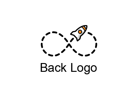 a rocket forming an infinity sign with its emission