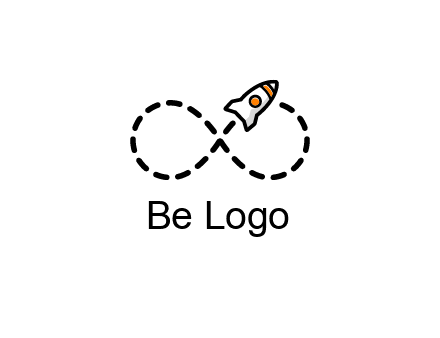 a rocket forming an infinity sign with its emission