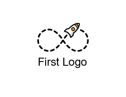 a rocket forming an infinity sign with its emission