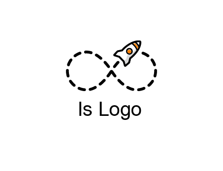 a rocket forming an infinity sign with its emission