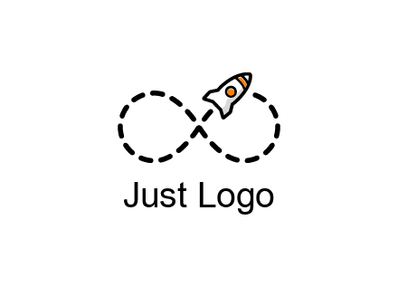 a rocket forming an infinity sign with its emission