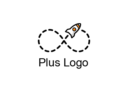 a rocket forming an infinity sign with its emission