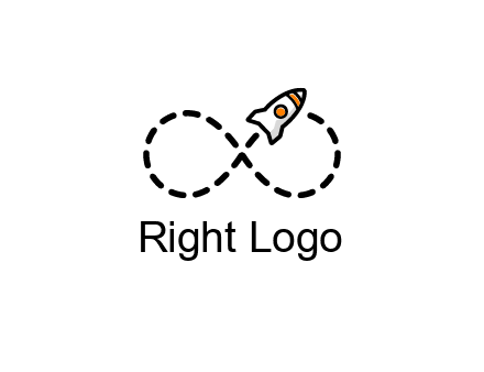 a rocket forming an infinity sign with its emission