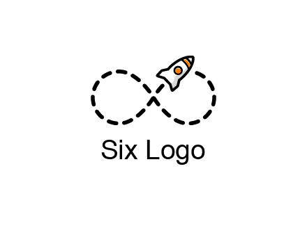a rocket forming an infinity sign with its emission