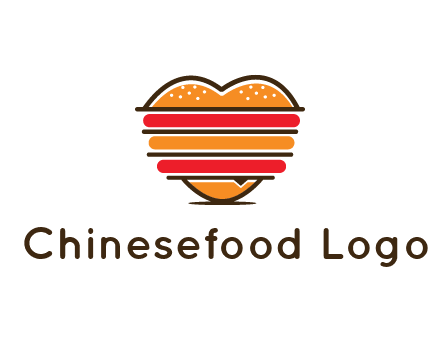 heart shaped burger logo