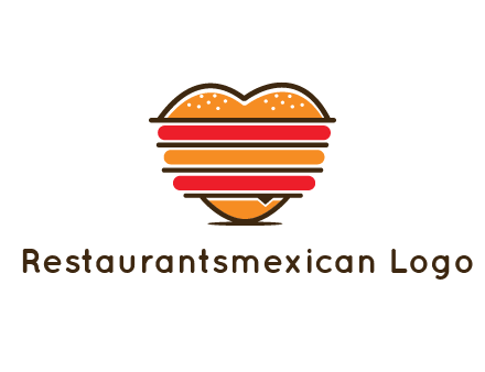 heart shaped burger logo