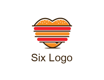 heart shaped burger logo