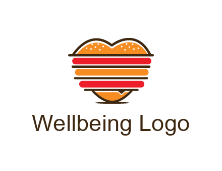 heart shaped burger logo