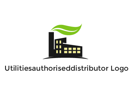recycle logo with an industry emitting green waves instead of smoke