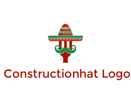 Mexican restaurant logo displaying a fork wearing a sombrero