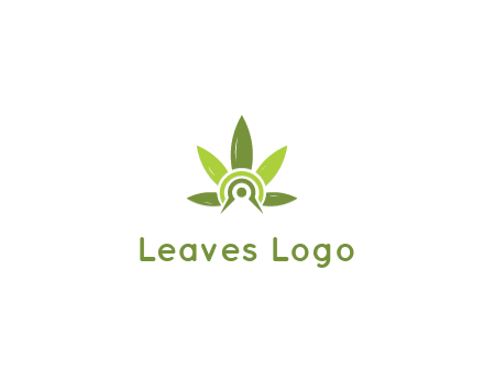 elaborate leaves decor logo