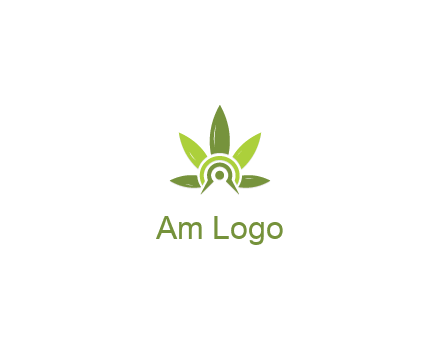 elaborate leaves decor logo