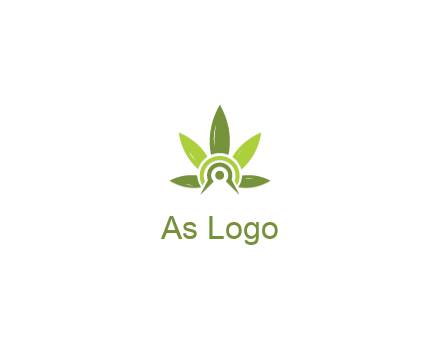 elaborate leaves decor logo