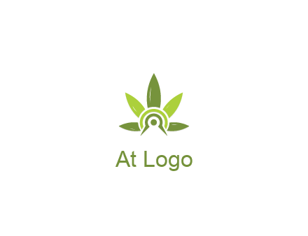 elaborate leaves decor logo