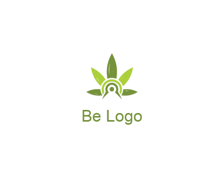 elaborate leaves decor logo
