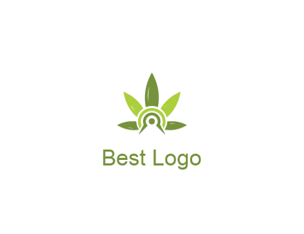 elaborate leaves decor logo
