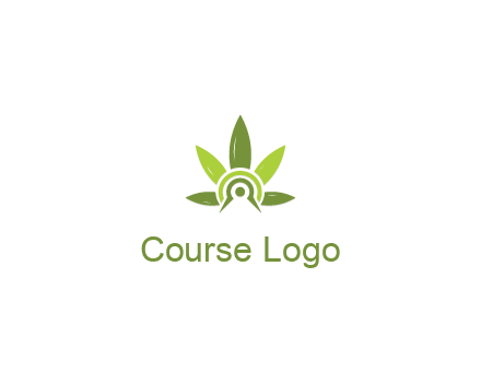 elaborate leaves decor logo
