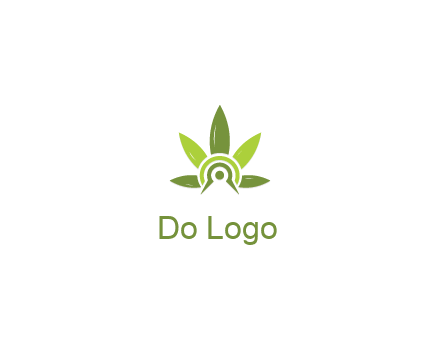 elaborate leaves decor logo