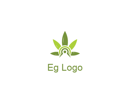 elaborate leaves decor logo