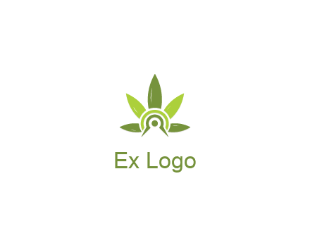 elaborate leaves decor logo