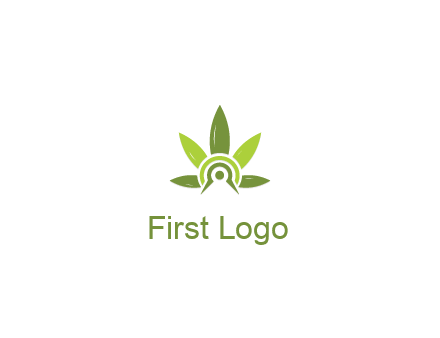 elaborate leaves decor logo