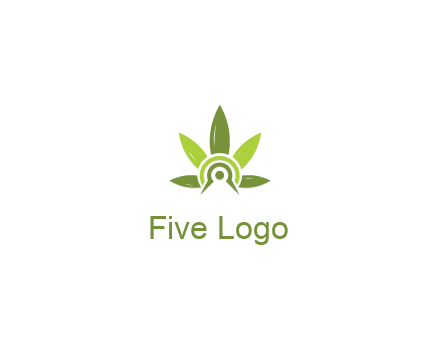 elaborate leaves decor logo
