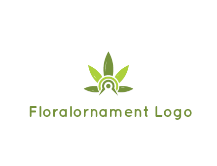 elaborate leaves decor logo