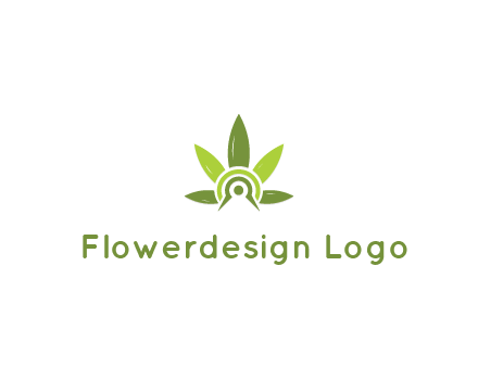 elaborate leaves decor logo