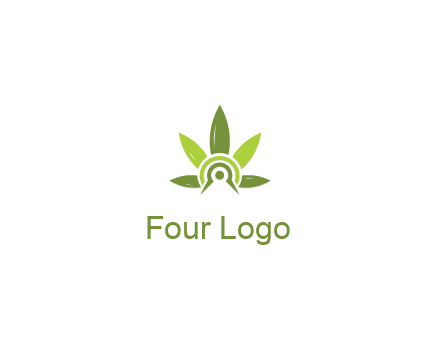 elaborate leaves decor logo