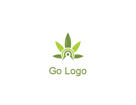 elaborate leaves decor logo
