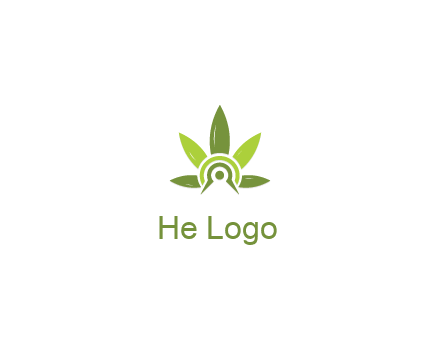 elaborate leaves decor logo