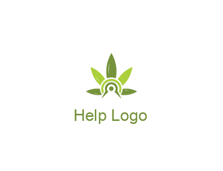 elaborate leaves decor logo